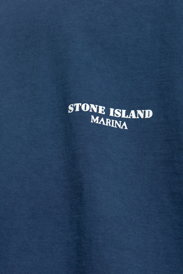 Navy blue The 'Marina' collection sweatshirt Stone Island - Vitkac